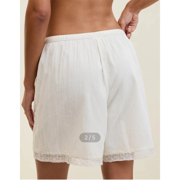 NWT Aerie Off- Duty Gauze Boxer In Cream - Picture 3 of 4